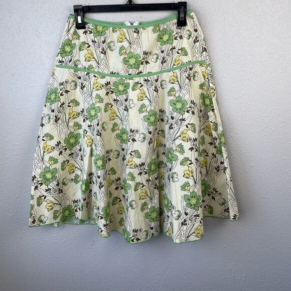 JKLA California Floral Midi Skirt Size M EUC - Picture 1 of 6